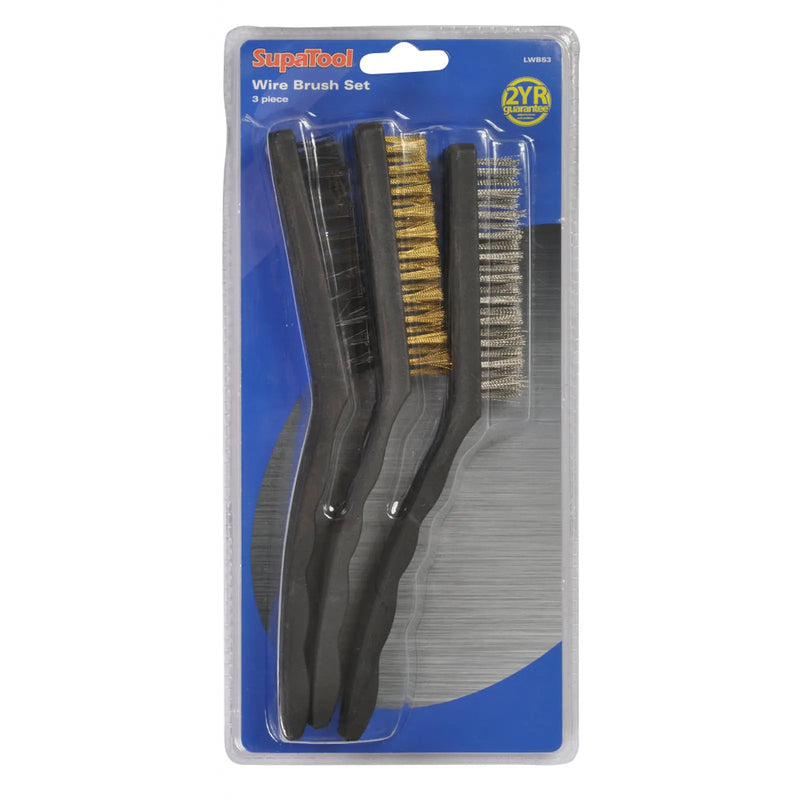 SupaTool 3 Piece Wire Brush Set