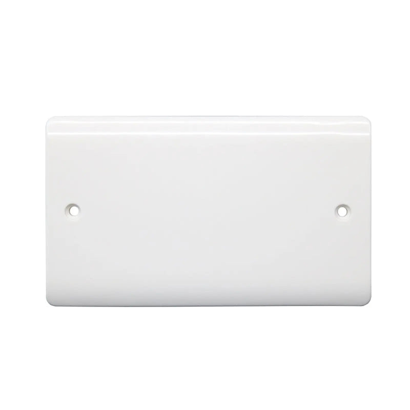 Securlec 2 Gang Blanking Plate Round Edge