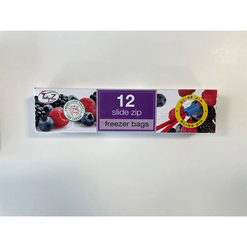 Tidyz Large Resealable Freezer Bags Roll of 12