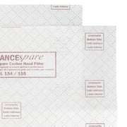 Qualtex Cooker Hood Grease Filters Red Line Pack 2