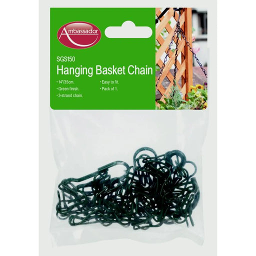 Ambassador Hanging Basket Chain 14" Green