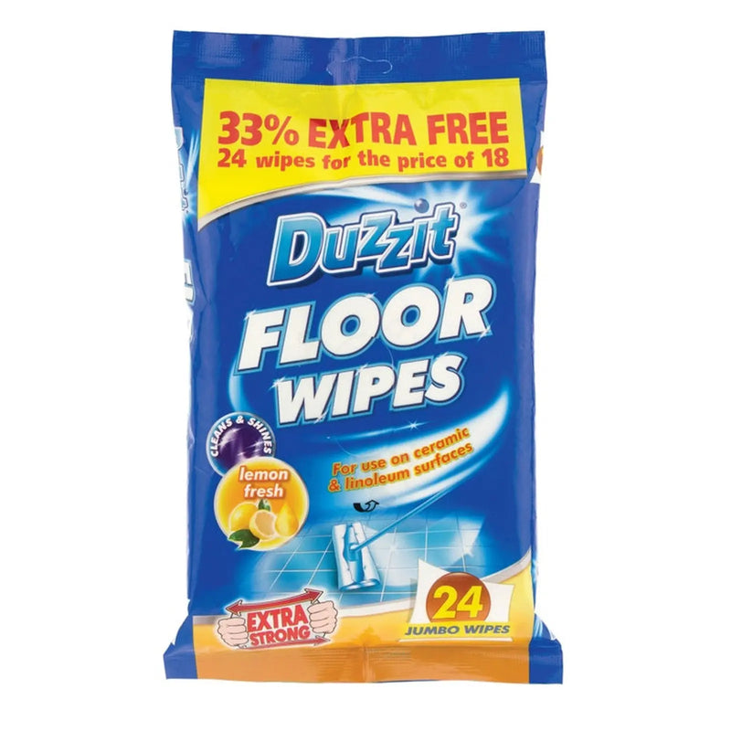 Duzzit Floor Wipes 24 Pack