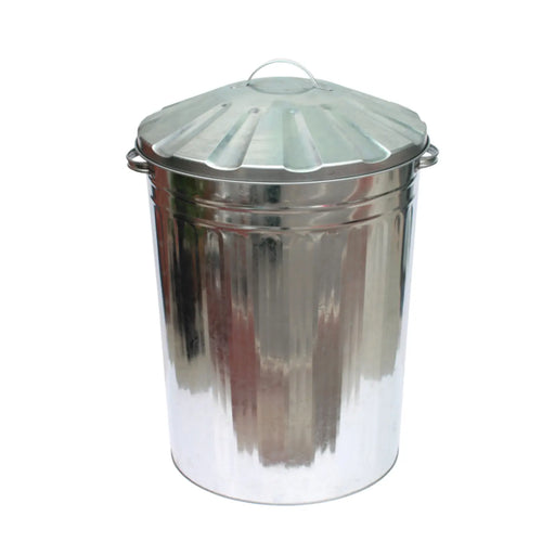 Groundsman Galvanised Bin with Steel Lid