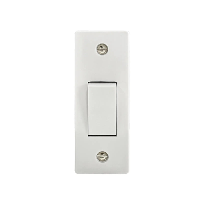 Securlec 1 Gang 2 Way Architrave Switch Round Edge