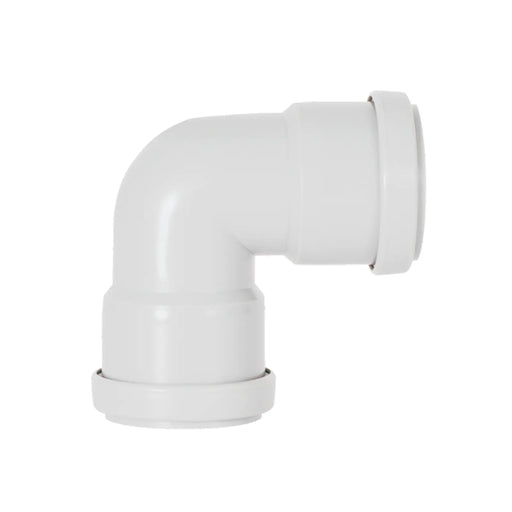 Davant Push Fit Knuckle 90° Bend White 32mm