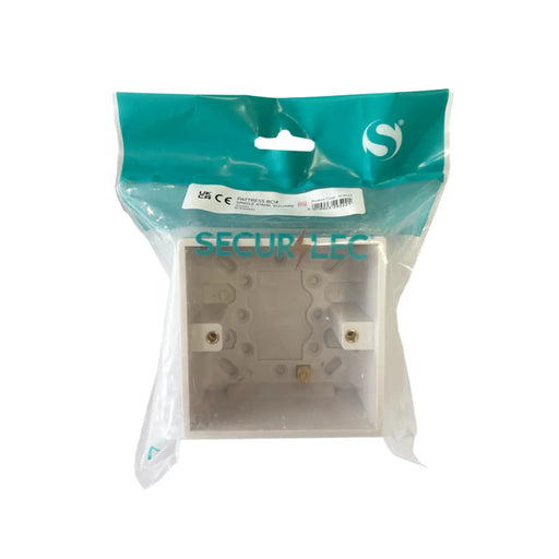 Securlec Single Pattress Box Bagged Square 47mm