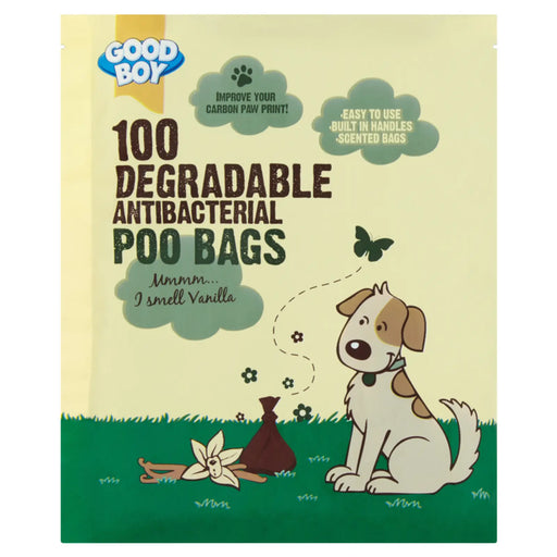 Good Boy Hygiene Degradable Antibacterial Poo Bags Pack 100