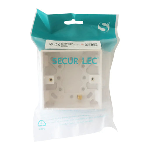 Securlec Surface Pattress Box 1g Square 25mm