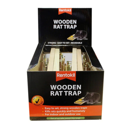 Rentokil Wooden Rat Trap Single Loose Box