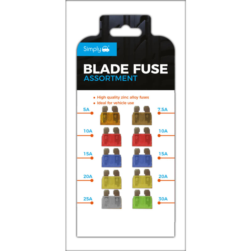 Simply Brand's Blade Fuse Assortment Pack 10