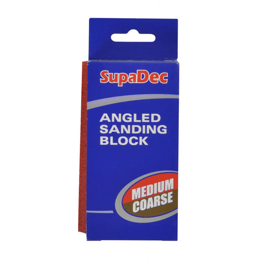 SupaDec Angled Sanding Block Medium/coarse