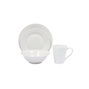 Basiks White Porcelain Dinner Set 16 Piece