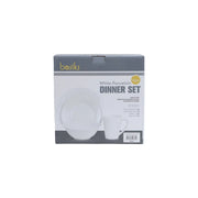 Basiks White Porcelain Dinner Set 16 Piece