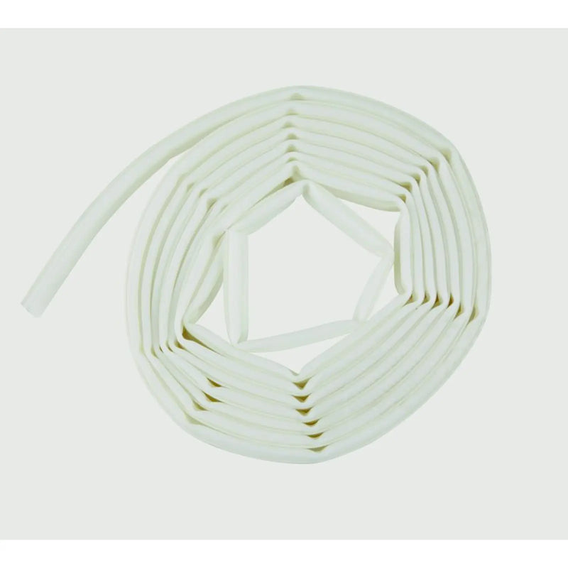 Woodside TPE Rubber Strip Draught Excluder Omega Section 6m White