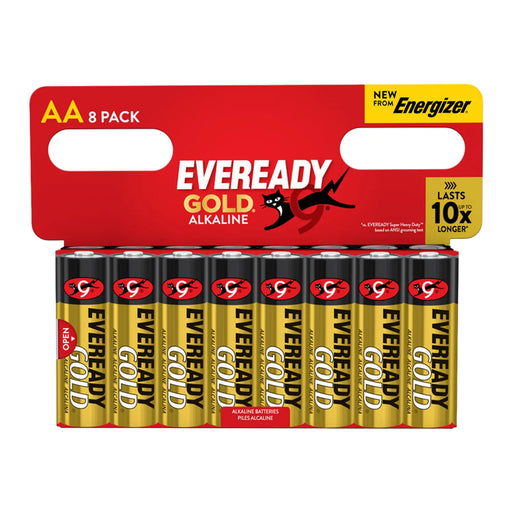 Eveready Gold AA Batteries Card of 8