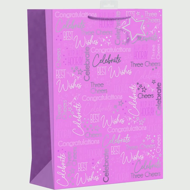 Giftmaker Pink Text Gift Bag X Large