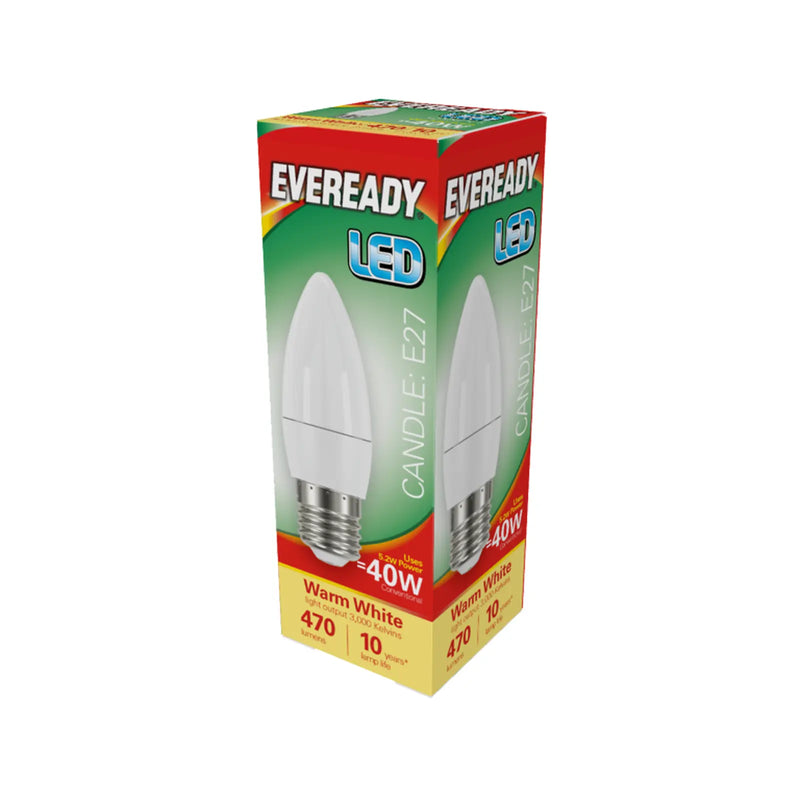 Eveready LED Candle 6W 480lm Daylight 6500k E27