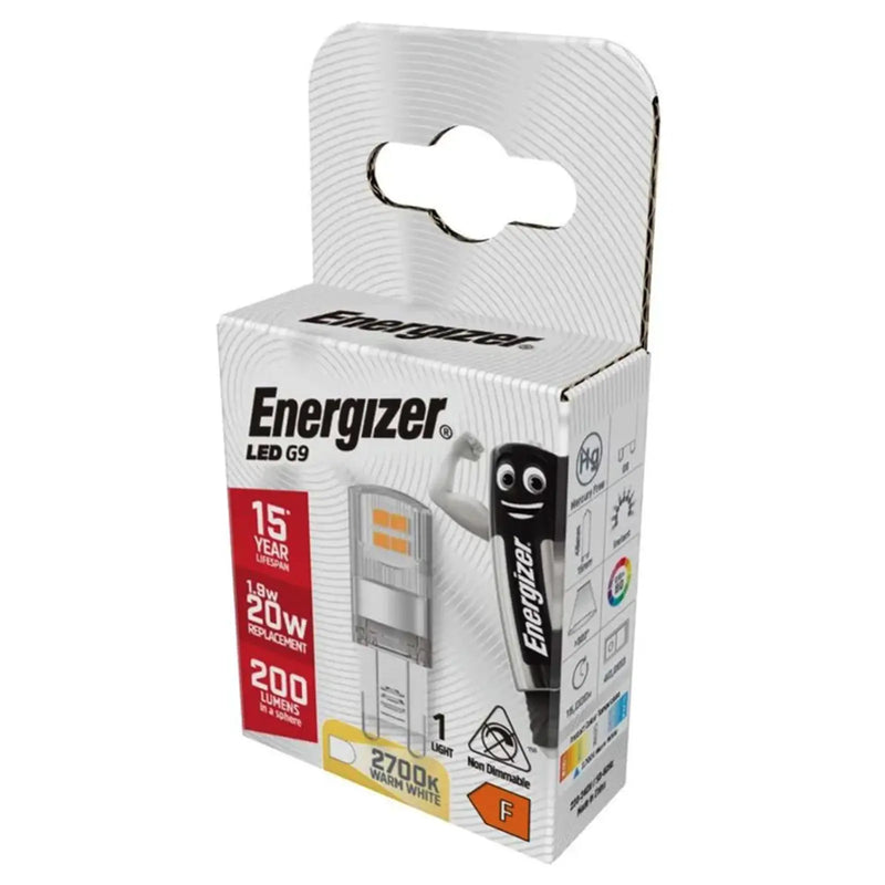 Energizer LED G9 200lm 2700k Warm White 1.8w
