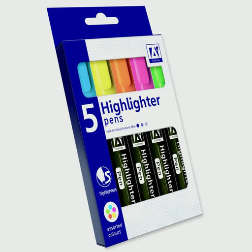 Stax A Star Neon Highlighter Pens Pack 5