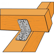 Simpson Strong Tie Heavy Duty Angle Bracket 90 mm x 105 mm x 105 mm - Thickness 3.0 mm
