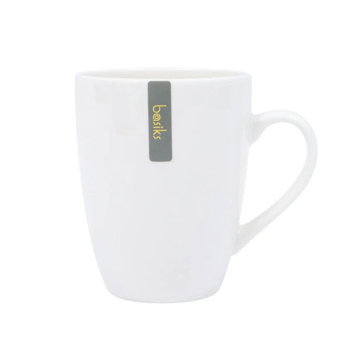 Basiks White Porcelain Belly Mug 11oz//320ml