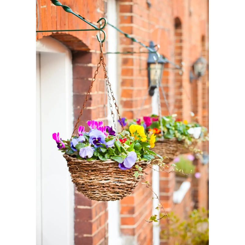 Ambassador Rattan Hanging Basket 14"