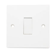 Securlec 1 Gang 1 Way Light Switch Square Edge