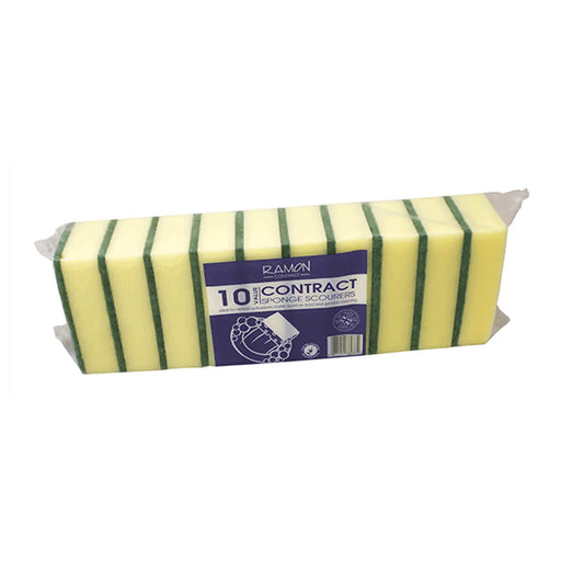 Ramon Contract Sponge Scourers Pack 10