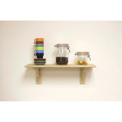 Core Natural Wood Shelf Kit Pine 585mm