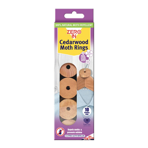Zero In Cedarwood Moth Rings 10 pack