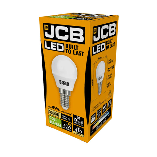 JCB LED Golf 470lm Opal 6w SES Cap E14 2700k