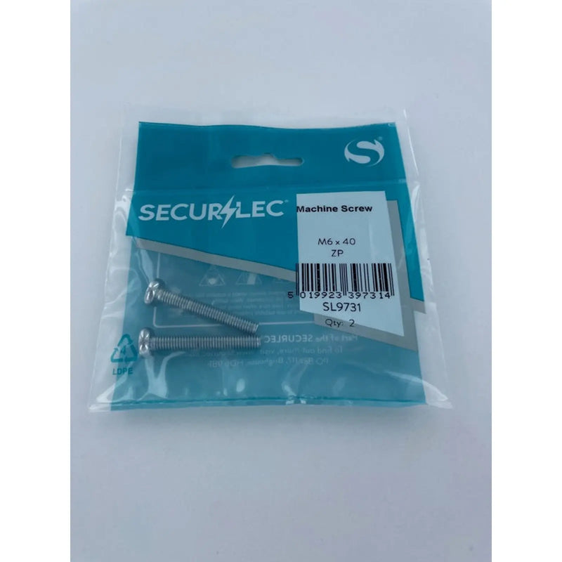 Securlec Machine Screw ZP M6 x 40mm Pack 2