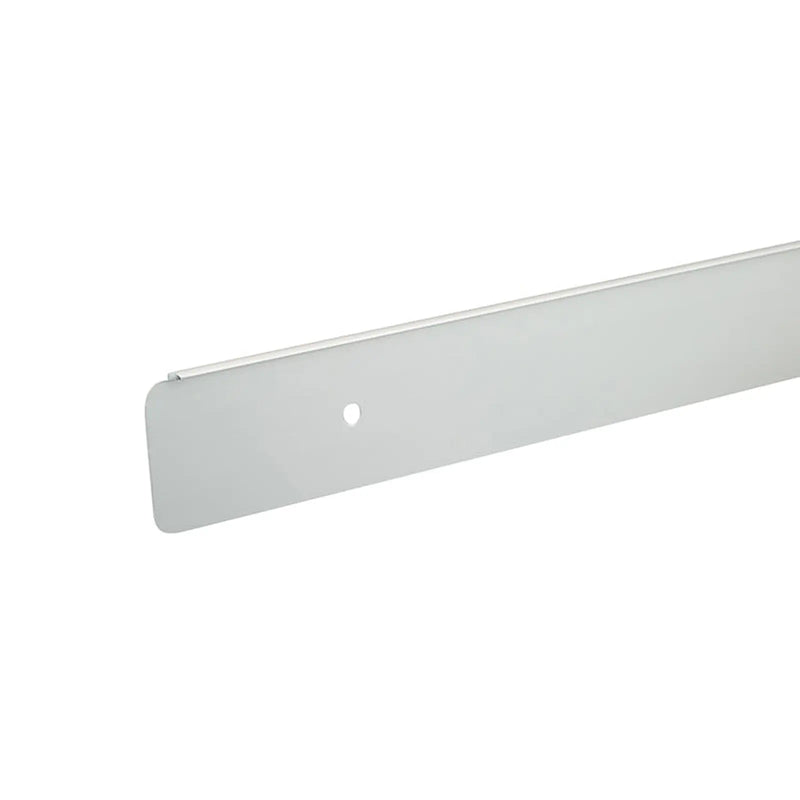 Unika Radius Worktop End Cap 6mm x 30mm Silver