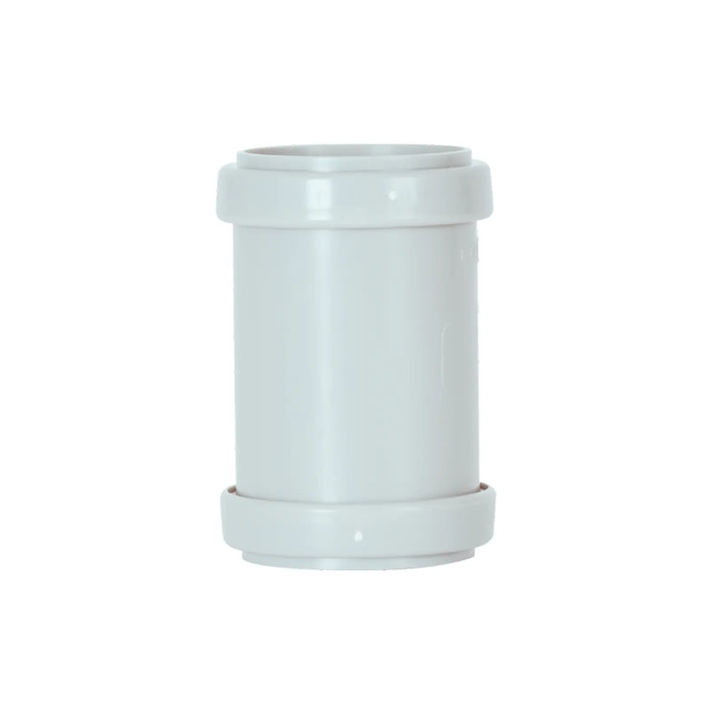 Davant Push Fit Straight Coupling White 40mm