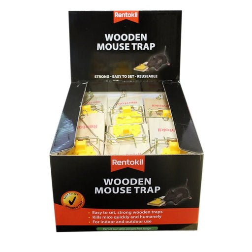 Rentokil Wooden Mouse Trap Single Loose Box