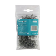 Securlec Cable Clips Flat Grey 1.5mm 100 Pieces