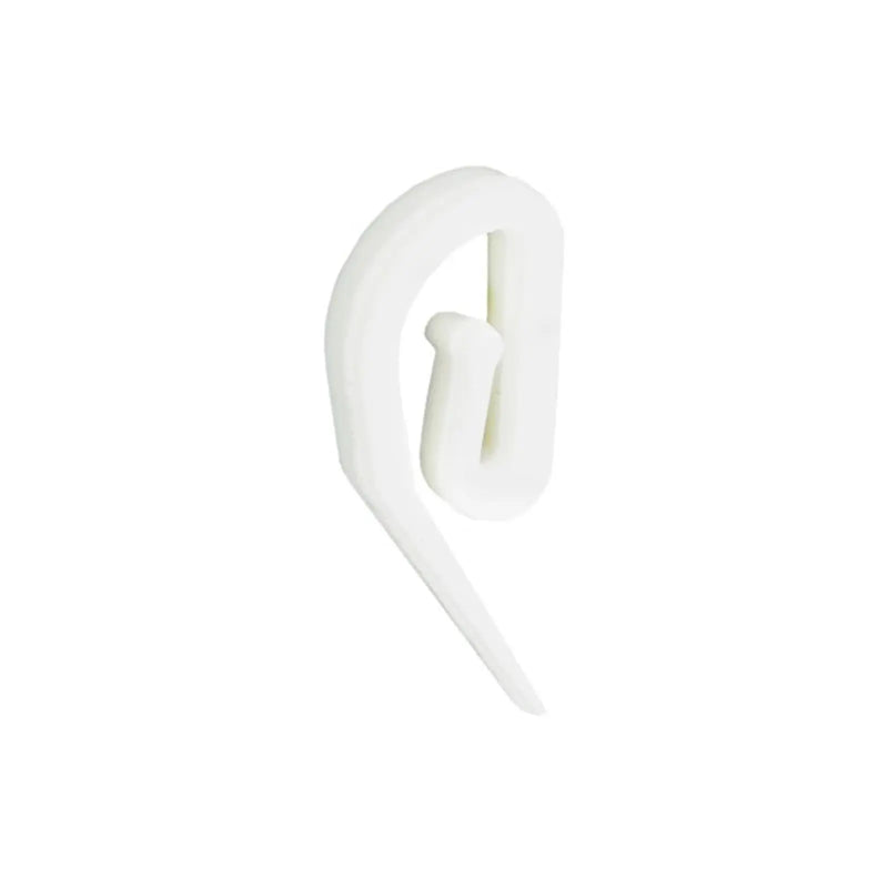 Securit Plastic Curtain Hooks White S6430