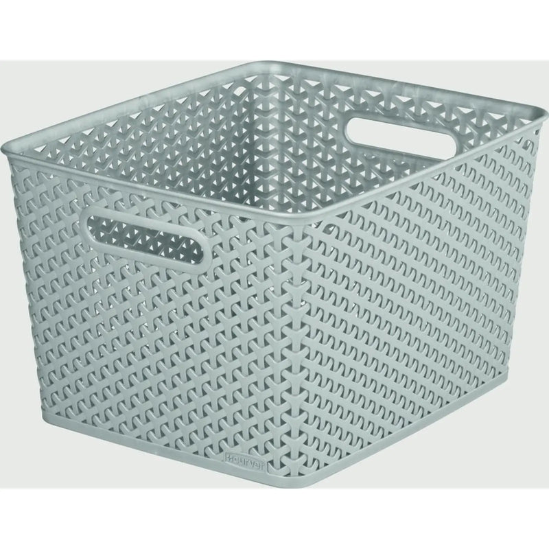 Curver My Style Nestable Rattan Basket 18L Grey