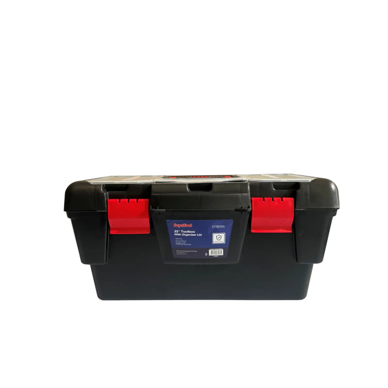 SupaTool Toolbox With Organiser Lid 22"