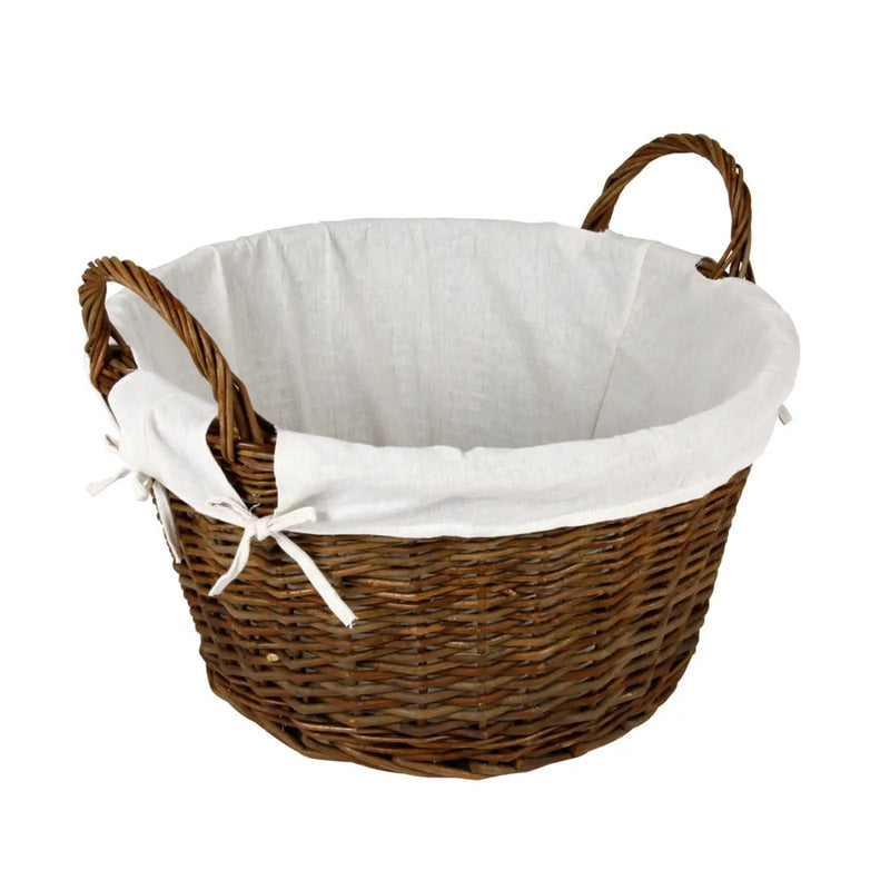 Stax Hearth & Home Wicker Log Basket With Removable Liner