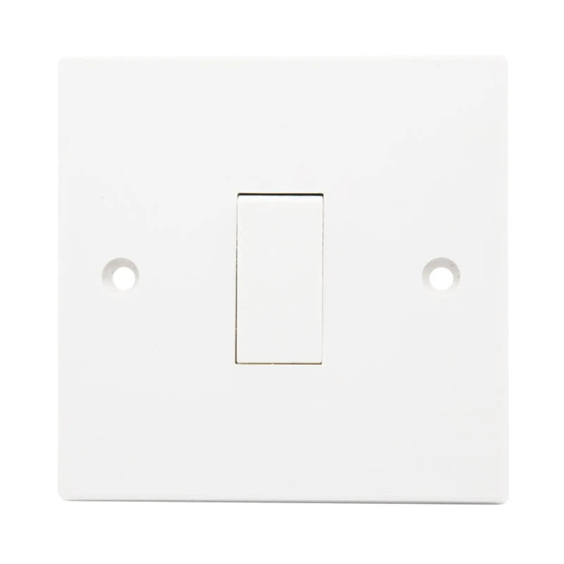 Securlec 1 Gang Intermediate Switch Square Edge