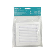 Securlec Inlet/Outlet Multi Fit Fixed Grill White 100mm 4"