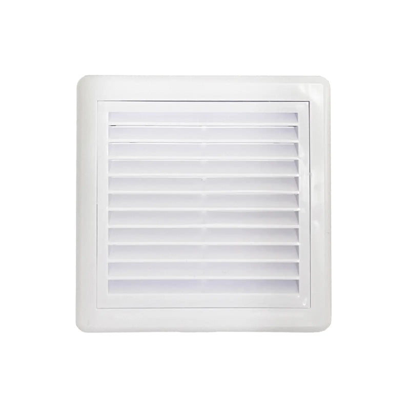 Securlec Inlet/Outlet Multi Fit Fixed Grill White 100mm 4"