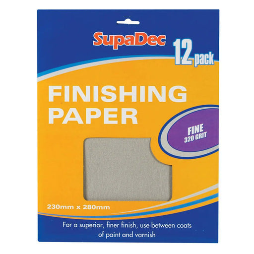 SupaDec Finishing Paper 12 sheets, Assorted