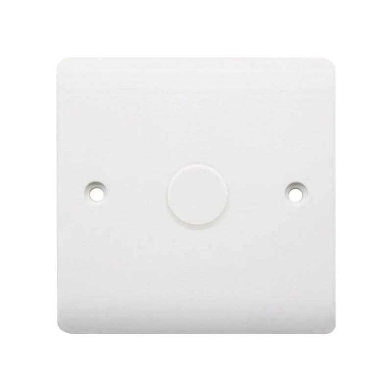 Securlec 1 Gang 2 Way Dimmer Switch Round Edge