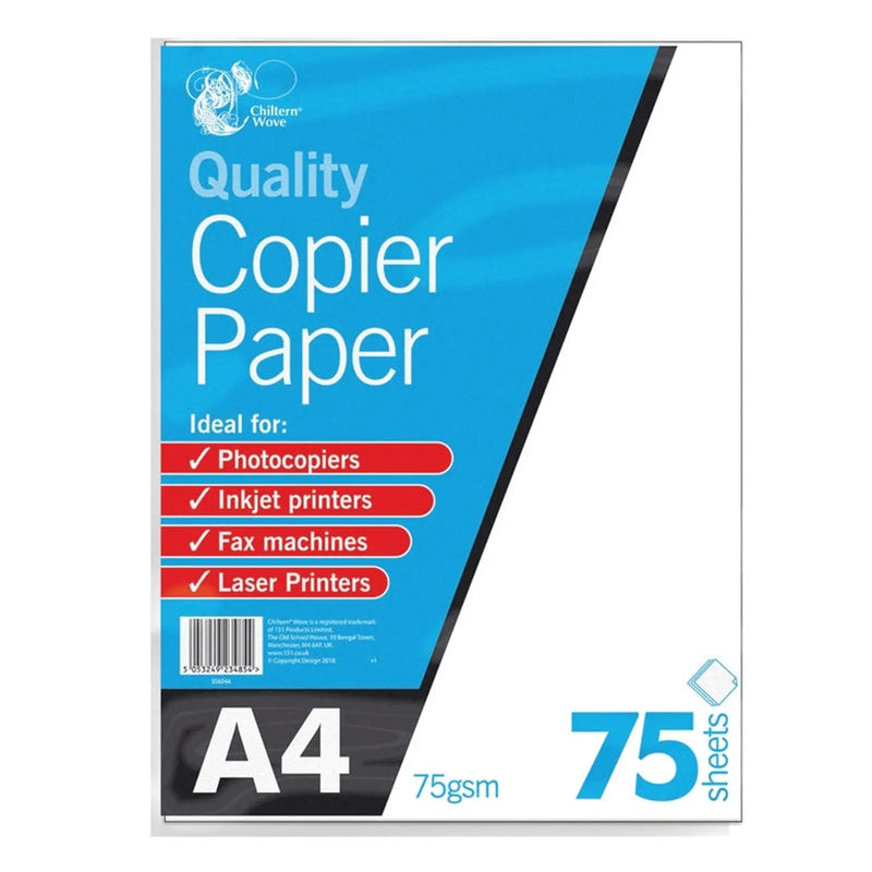 Chiltern Wove A4 Copier Paper 75gsm / 75 Sheets
