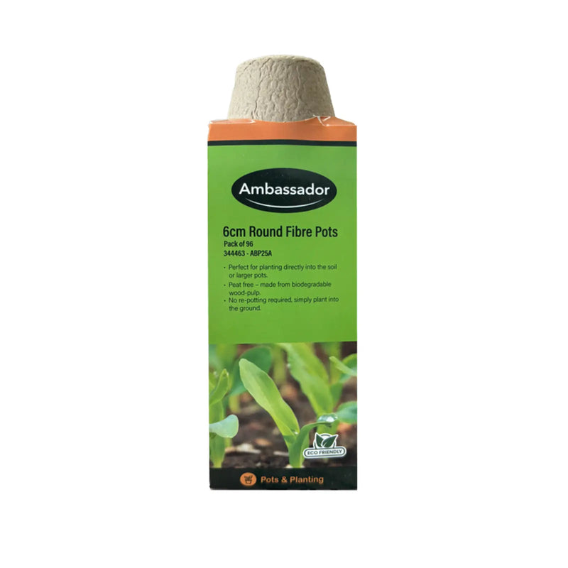 Ambassador Round Fibre Pots 6cm - Pack 96