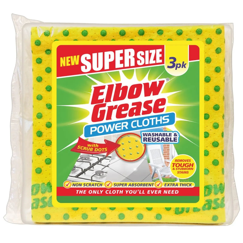 Elbow Grease Power Cloths 3 Pack