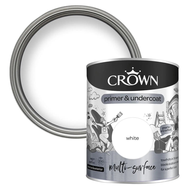 Crown Quick Dry Multi Surface Primer & Undercoat 750ml