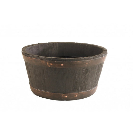 Sankey Round Oak Barrel Planter 49cm